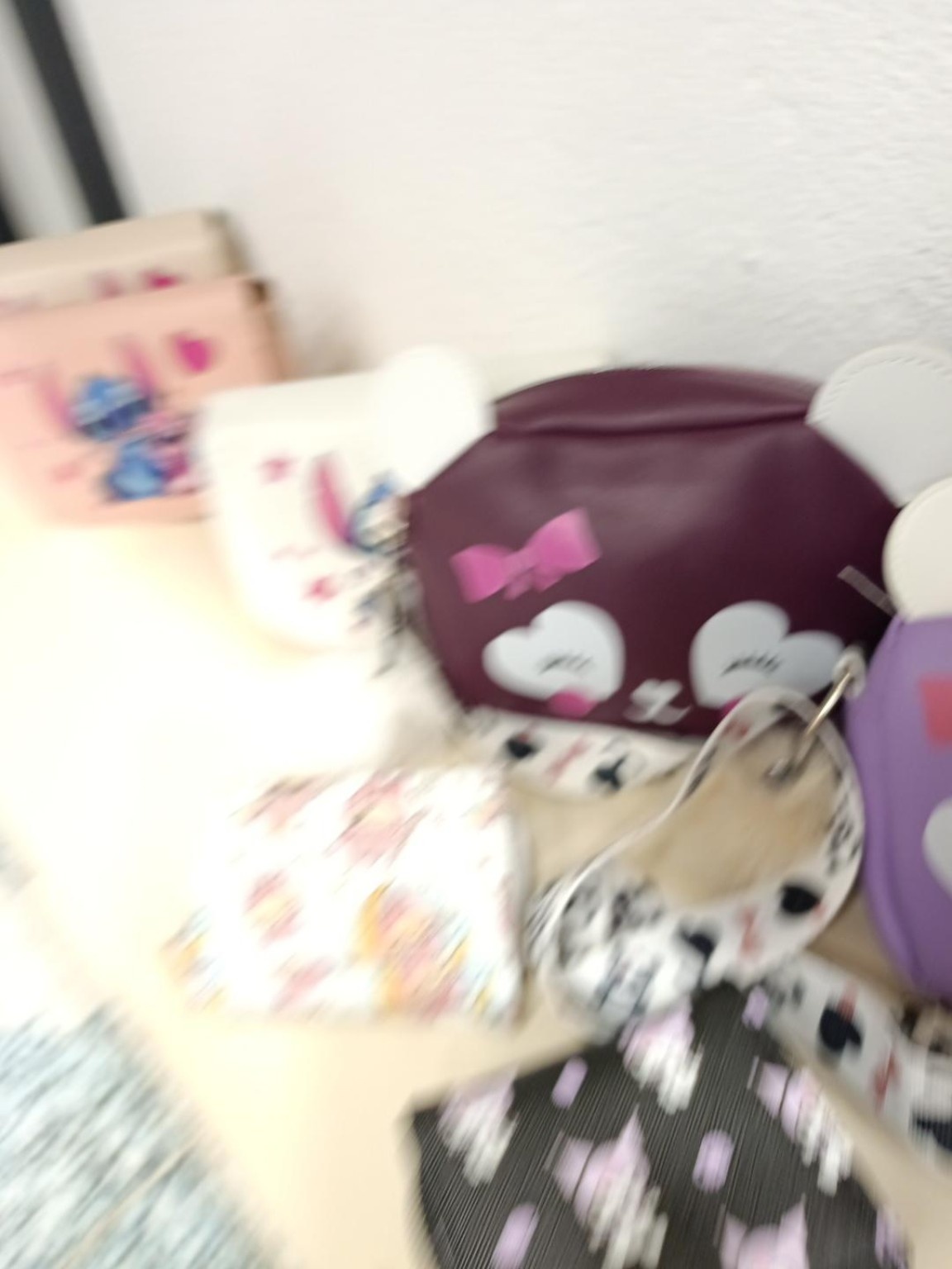Bordo Panda Figürlü Çocuk Omuz Çantası