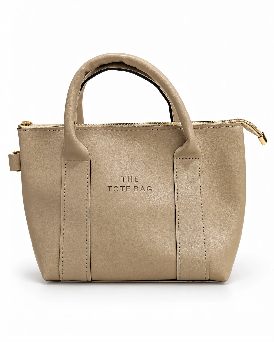 Vizon THE TOTE BAG Yazılı Fermuarlı Mini El Çantası